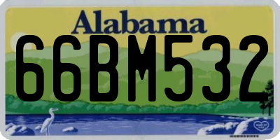 AL license plate 66BM532