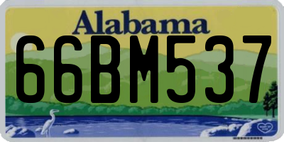 AL license plate 66BM537