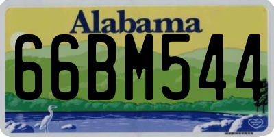 AL license plate 66BM544