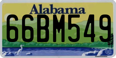AL license plate 66BM549