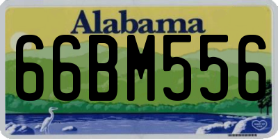AL license plate 66BM556