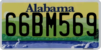 AL license plate 66BM569