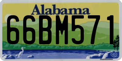 AL license plate 66BM571