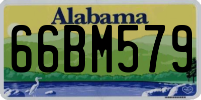 AL license plate 66BM579