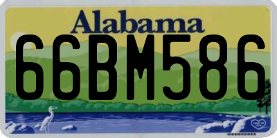 AL license plate 66BM586