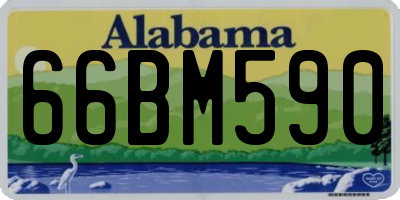 AL license plate 66BM590