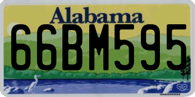 AL license plate 66BM595