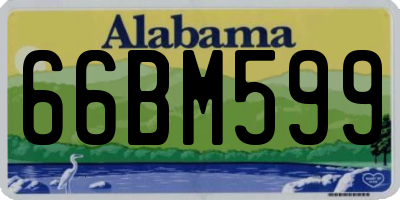 AL license plate 66BM599