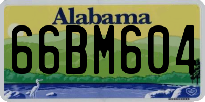 AL license plate 66BM604