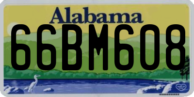 AL license plate 66BM608