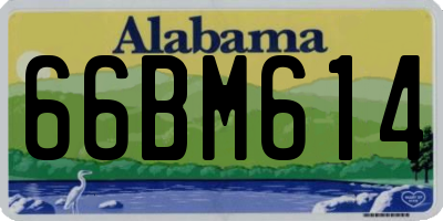 AL license plate 66BM614