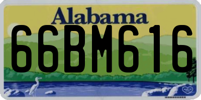 AL license plate 66BM616