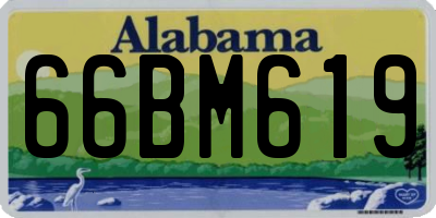AL license plate 66BM619