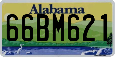 AL license plate 66BM621