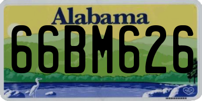 AL license plate 66BM626