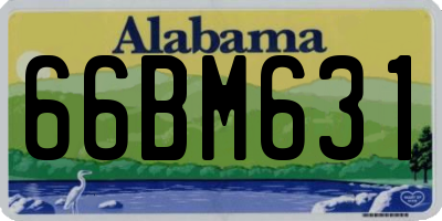 AL license plate 66BM631