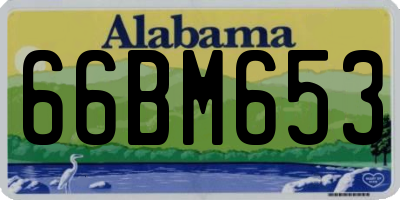 AL license plate 66BM653