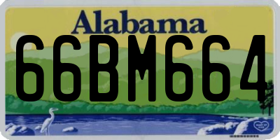 AL license plate 66BM664