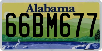 AL license plate 66BM677