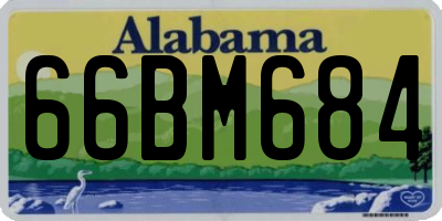 AL license plate 66BM684