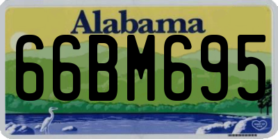 AL license plate 66BM695