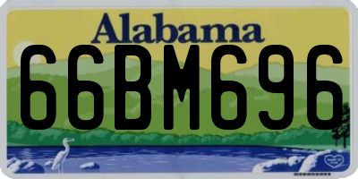 AL license plate 66BM696