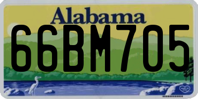 AL license plate 66BM705