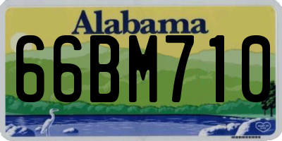 AL license plate 66BM710
