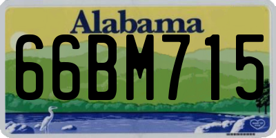 AL license plate 66BM715