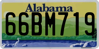 AL license plate 66BM719