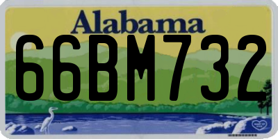 AL license plate 66BM732