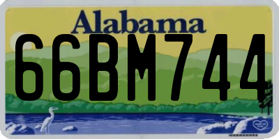 AL license plate 66BM744