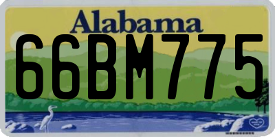 AL license plate 66BM775