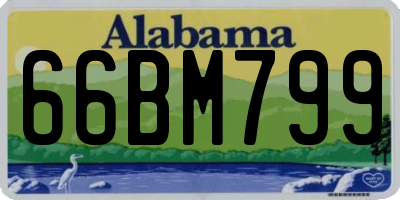 AL license plate 66BM799