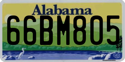 AL license plate 66BM805