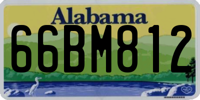 AL license plate 66BM812