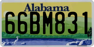 AL license plate 66BM831