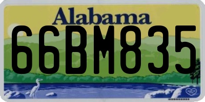 AL license plate 66BM835