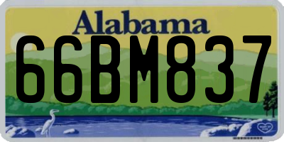 AL license plate 66BM837