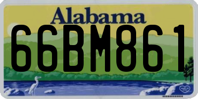 AL license plate 66BM861