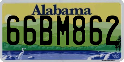 AL license plate 66BM862
