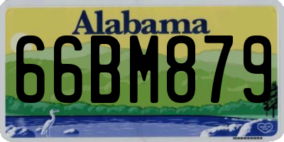 AL license plate 66BM879