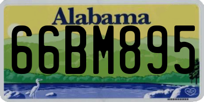 AL license plate 66BM895