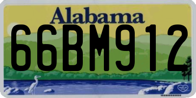 AL license plate 66BM912