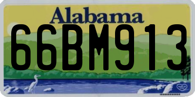 AL license plate 66BM913