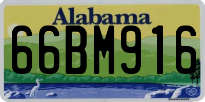AL license plate 66BM916