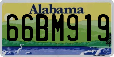 AL license plate 66BM919