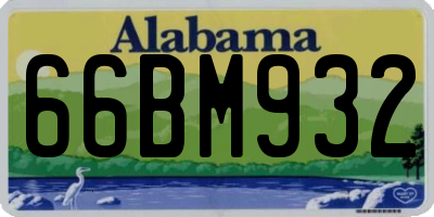 AL license plate 66BM932