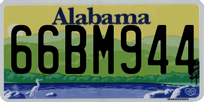 AL license plate 66BM944