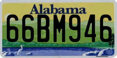 AL license plate 66BM946